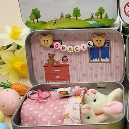 🎉Easter Best Gift 50% OFF🎁🐇Bunny Mummy Tiny Plush Pocket Tin