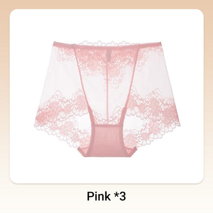 🧶 Women's Hand-Crocheted Lace High-Rise Boxer Briefs – Breathable, Vintage Style & Comfortable Fit 🌸