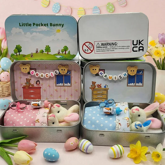 🎉Easter Best Gift 50% OFF🎁🐇Bunny Mummy Tiny Plush Pocket Tin