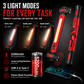 Rechargeable LED Work Light – 3000LM Magnetic Portable Shop Light with 360° Rotation & Power Bank Function 🔦