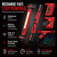 Rechargeable LED Work Light – 3000LM Magnetic Portable Shop Light with 360° Rotation & Power Bank Function 🔦
