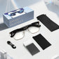 AI Translation Smart Glasses, supporting 160 languages and ChatGPT, with built-in microphone and Hi-Fi speakers