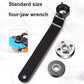 Quick Disassembly Thickened 4-Jaw Wrench for Angle Grinder Platen Removal