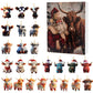 Advent Calendar with Highland Cow Design