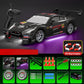 1:24 Scale Remote Control Drift Racing Car, Multi-Player Battle, LED Lights, Rechargeable, Unisex,