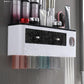 Limited-Time Offer | Wall-Mounted Large-Capacity Toothbrush Holder with Toothpaste Dispenser + Tray Effortlessly Organize Toiletries for 2-4 Family Members