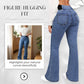 📢📢50% OFF!!⏰Women's High-Waist Stretch Flare Denim Jeans