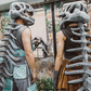 Dinosaur Skeleton Headgear Pillow, 4 Color Options Available, Unisex Cushion, Perfect for Party Cosplay and Sofa Lounging