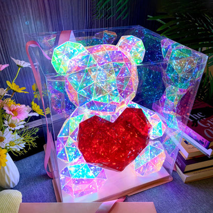 [Best Gift For Her] Colorful Glowing Bear