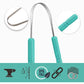 U Shaped Stainless Steel Tongue Scraper (2-Pack) Oral Case