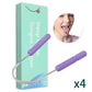 U Shaped Stainless Steel Tongue Scraper (2-Pack) Oral Case