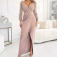 ✨Sequin V-neck Hip-hugging Mesh Dress | 2026 Autumn/Winter New Sexy Long Gown | Essential for Parties and Annual Meetings